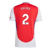 Pánský Fotbalový dres Arsenal William Saliba #2 2024-25 Domácí Krátký Rukáv